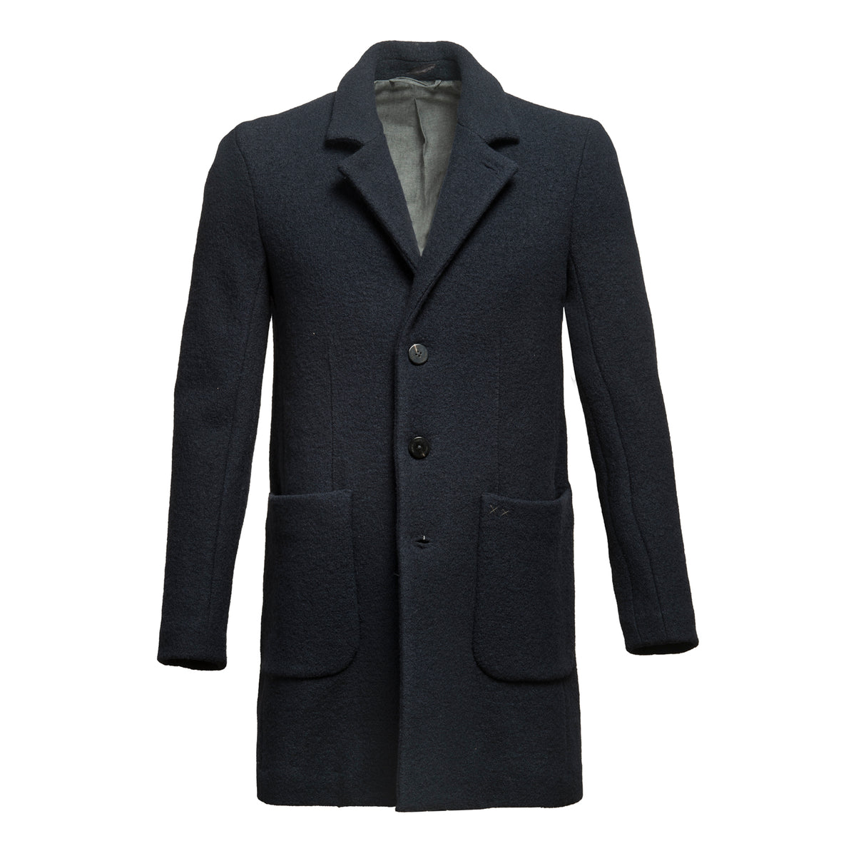【新品】MANOF wool Beaver 3way coat ネイビー 新品】MANOF wool Beaver 3way coat ネイビー